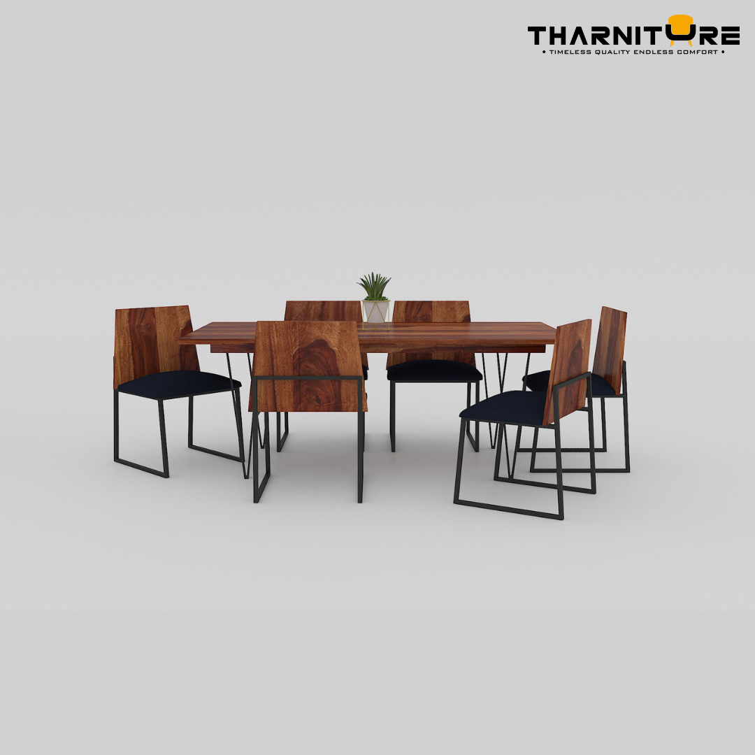 Live Edge 6 Seater Dining Set