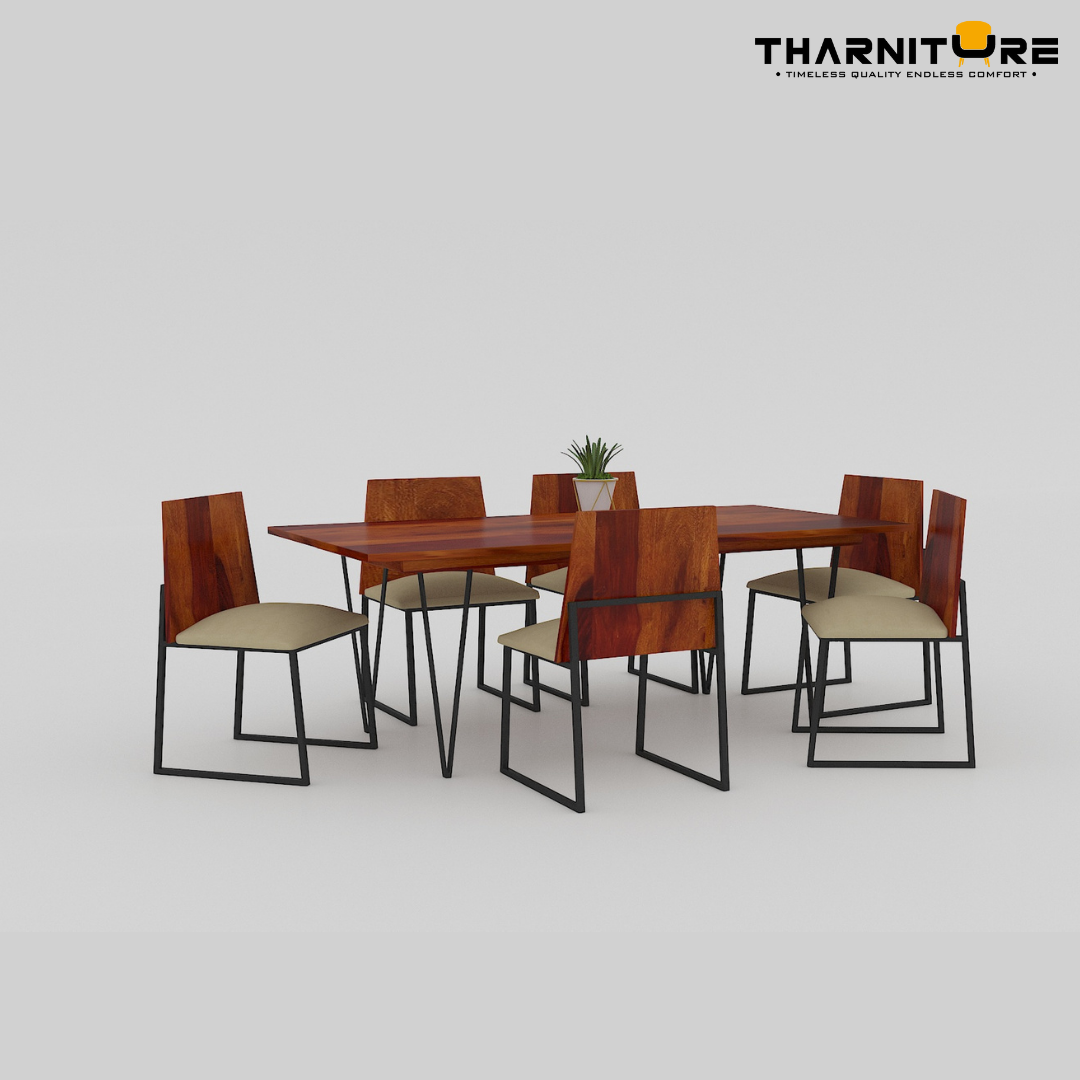 Live Edge 6 Seater Dining Set