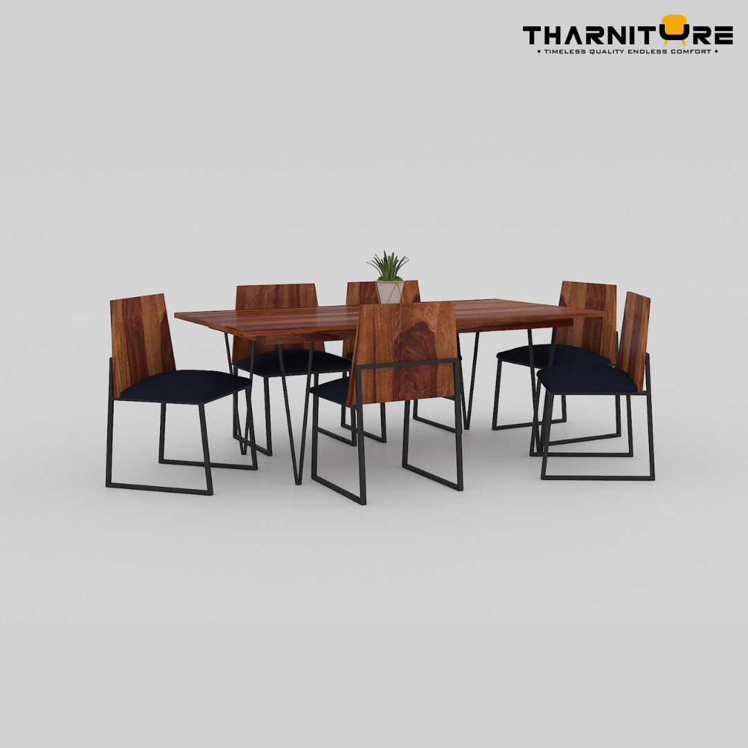 Live Edge 6 Seater Dining Set