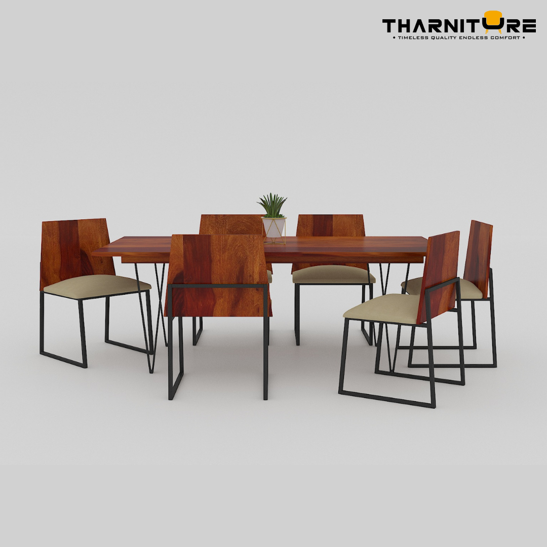 Live Edge 6 Seater Dining Set