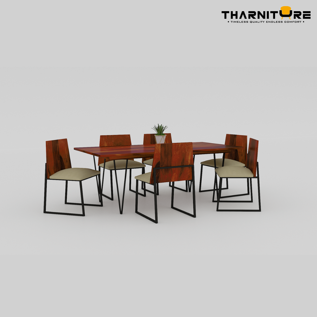 Live Edge 6 Seater Dining Set