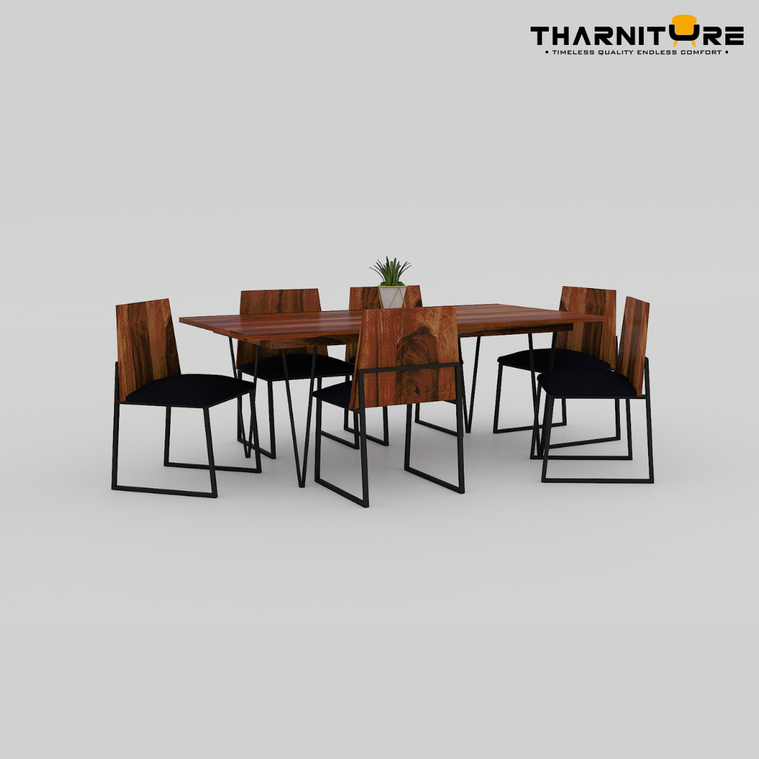 Live Edge 6 Seater Dining Set