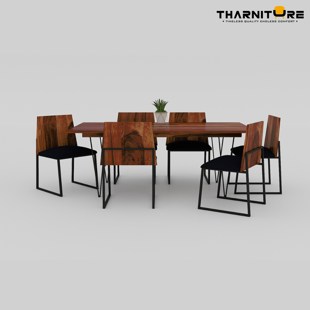 Live Edge 6 Seater Dining Set